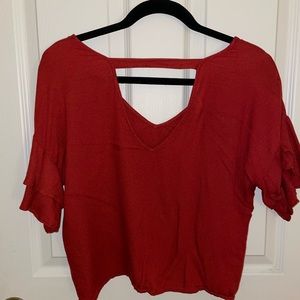 Forever 21 Ruffle Sleeve Blouse